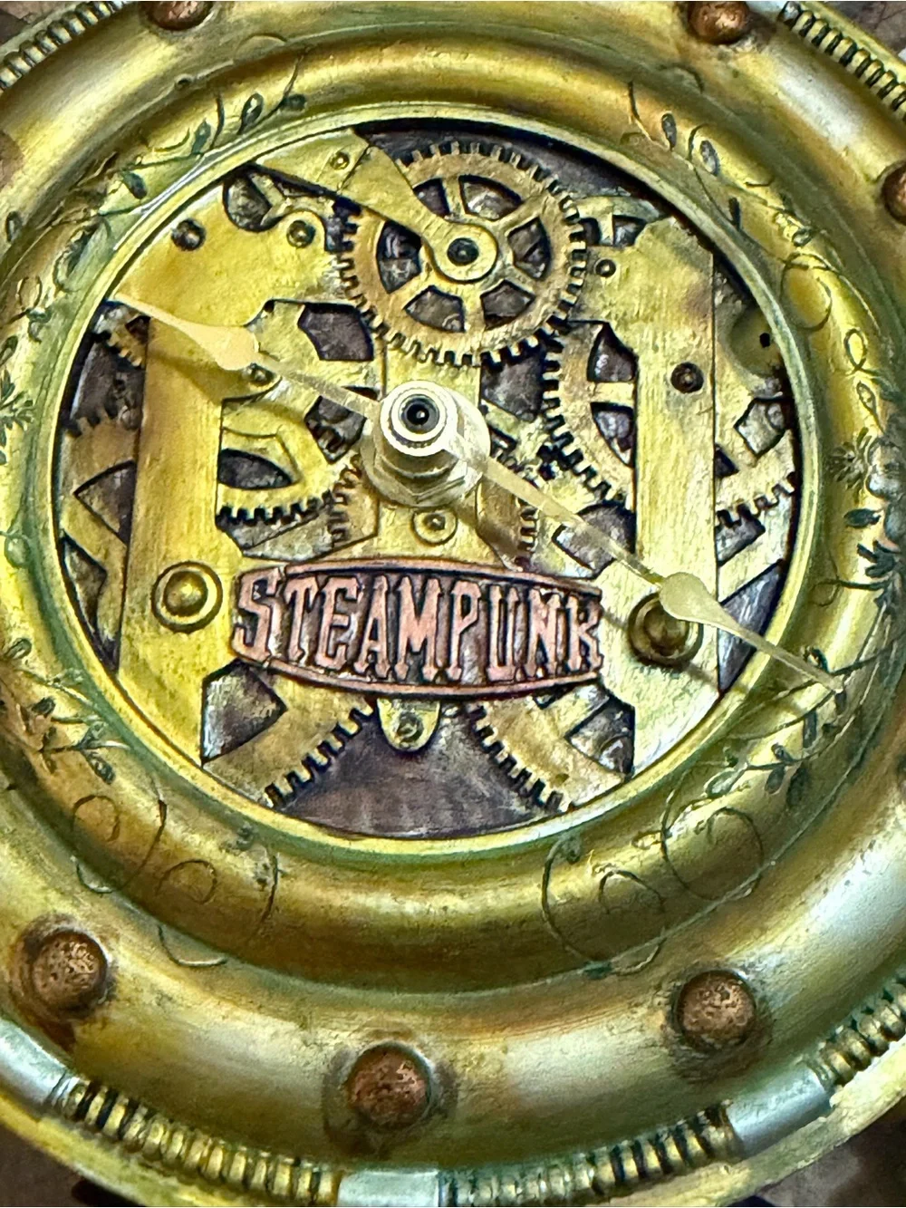 Pacific Steampunk Wall Clock Industrial Novelty Father’s Day Battery Powered